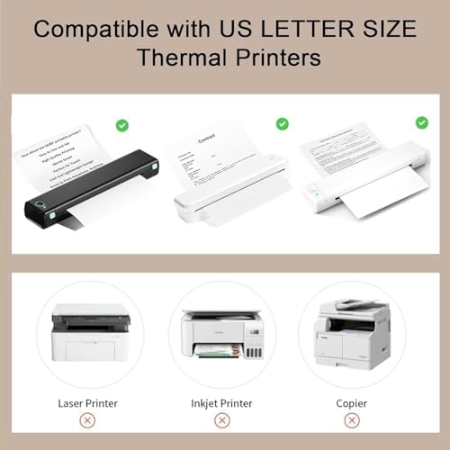 500 Sheets Single Thermal Paper 8.5 x 11 for Thermal Printers, BPA-Free - Image 6