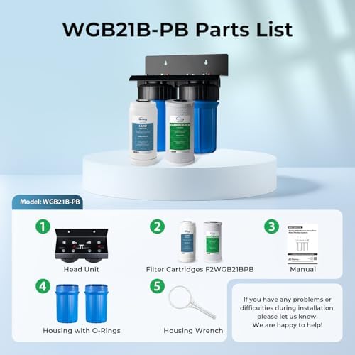 iSpring WGB21B-PB 2-Stage Lead & Chloramine Whole House Water Filter System - Image 6