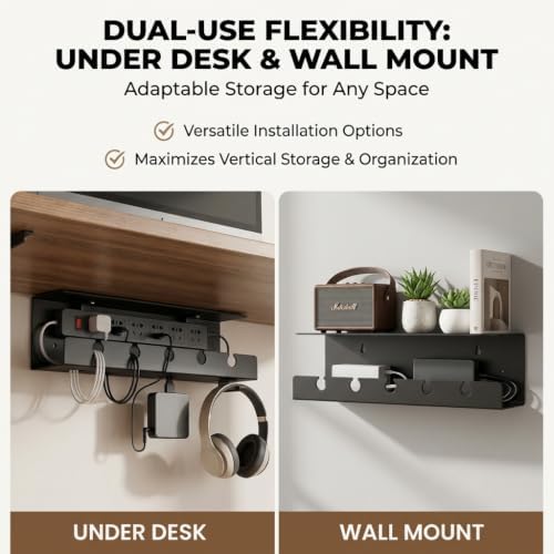 DC 5-in-1 Under Desk Cable Management Kit - Cord Organizer - Image 5