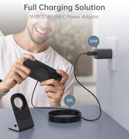 Magnetic Wireless Charger Stand + Charging Pad for iPhone Duo/18-12 Series - Image 5