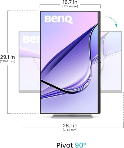 BenQ MA320U 32" 4K IPS HDR Monitors, Pack of 2, with Heavy-Duty Dual Desk Mount Stand, USB-C 90W, Mac Color Match, USB Hub, 99% sRGB, 97% DCI-P3, for MacBook Pro/Air & PC - Image 2