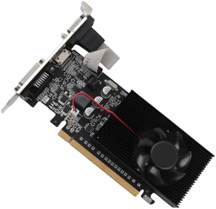 ASHATA GT 210 Graphics Card, 1GB DDR3 64Bit, PCI Express 2.0, DirectX 10.1, Single Fan, HDMI DVI VGA Interface for PC by ASHATA