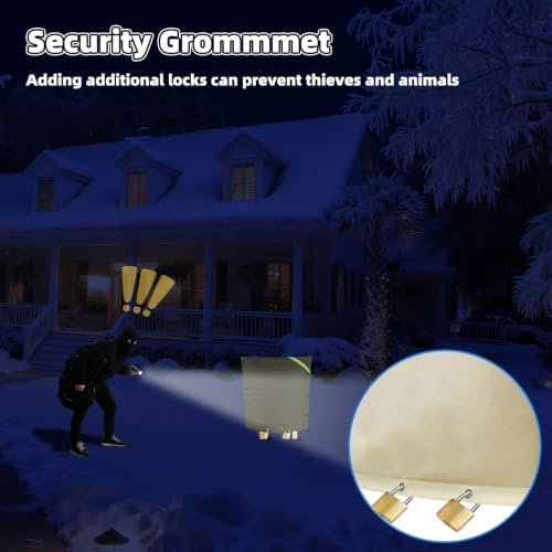 Joramoy Backflow Preventer Pipe Insulation Cover Winter 16''W x 20''H - Image 5