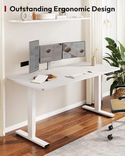 SANODESK Dual Motor 63''x 28'' Large Height Adjustable Standing Desk - Image 3