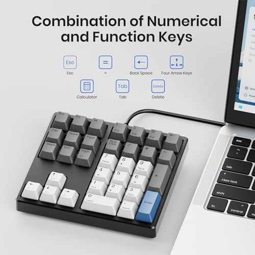 Kisnt KN34 Mechanical Numpad, Full-Function for Heavy Excel Financial - Image 2