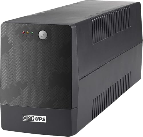 OPTI-UPS (European 230 Volts) Line Interactive UPS Battery Backup with AVR Surge Protection - Uninterruptible Power Supply – Please See Picture (Black, 2000va) by OPTI-UPSCorporation