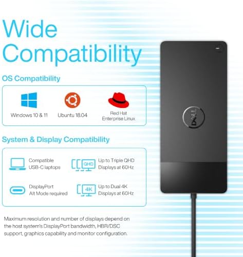 Dell WD19S Docking Station Dual Monitor - 180W USB-C Dock, HDMI DisplayPort - Image 5