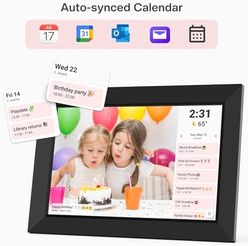 Frameo 10.1" WiFi Digital Picture Frame, Electronic Photo Frames - 32GB - Image 5