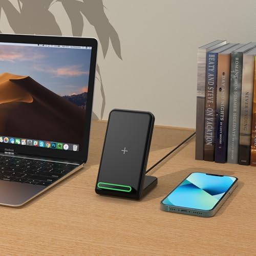 Fast Wireless Charger, 15W Wireless Charging Stand Compatible with Samsung Galaxy S24/S23/S22/S21/S20, for iPhone 17/16/15/14/13/12/11/XR/8, for Google Pixel 9 8 7,and More. - Image 6