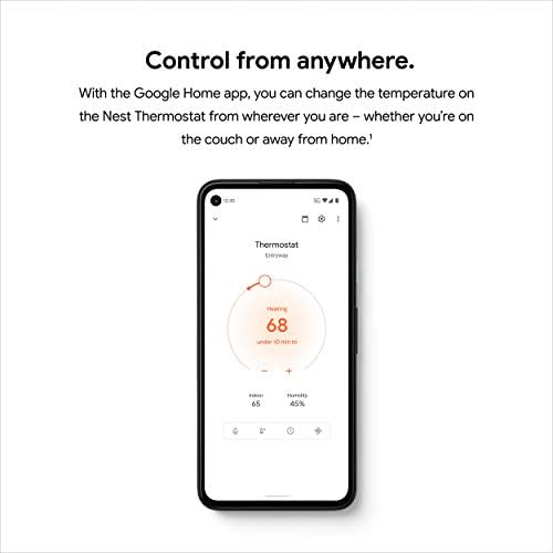 Google Nest Thermostat - Smart Thermostat for Home - Programmable Wifi Thermostat - Sand - Image 5