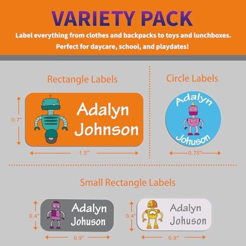 Custom Personalized Name Labels for Kid Waterproof Name Stickers Tags - Image 3