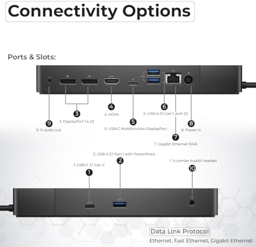 Dell WD19 130W USB-C Docking Station - Dell Docking Station Dual Monitor - Image 4