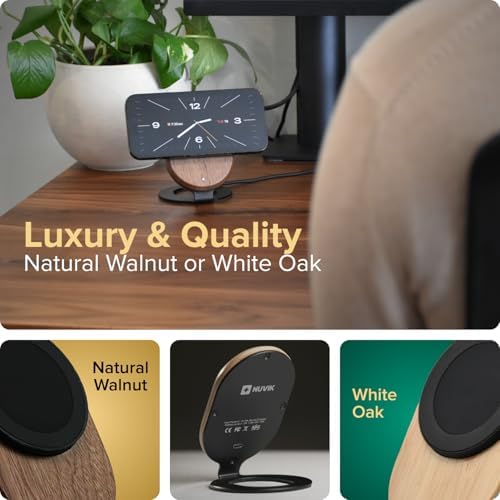 ARK Uno Solid Wood MagSafe Stand Magnetic Wireless Charging Station - Image 5