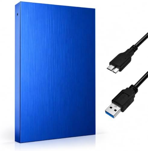 1TB External Hard Drive USB 3.0, 2.5-Inch, Blue by Unknown