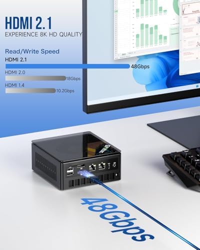 GMKtec K8 Plus Gaming Mini PC AMD Ryzen 7 8845HS 32GB Dual DDR5 512GB SSD - Image 5