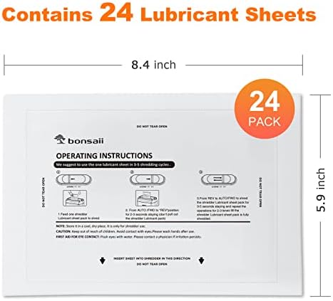 Bonsaii C275-A Shredder and 24-Pack Lubricant Sheets - Image 5