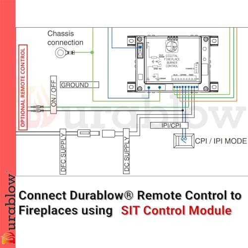 Durablow SH3001 On/Off WiFi Smart Home Gas Fireplace Remote Control + Timer - Image 5