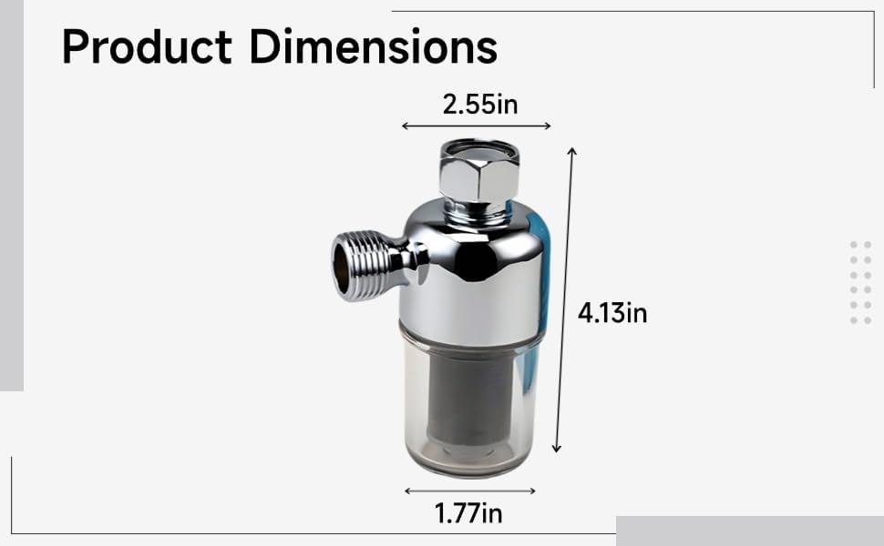 Water Heater Pre-Filter, W21 Activity Copper Head Washing Machine Water Filter, G1/2 Threaded 40-Micrometer Sediment Filter with 304 Stainless Steel Mesh, Extend Appliance Life, Clear Housing - Image 4