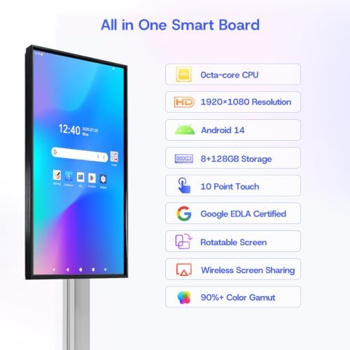 JAV 43" Smart Board, EDLA Certified, 2K QLED Display, AI Voice Remote - Image 2