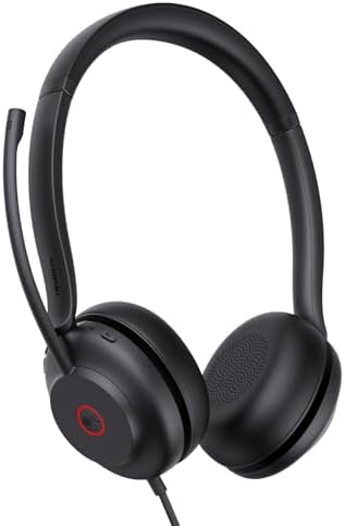 Yealink UH35 Wired Headset,USB-A,AI Noise Canceling Mic,Call Control,On-Ear by RedefineYourWorkplace