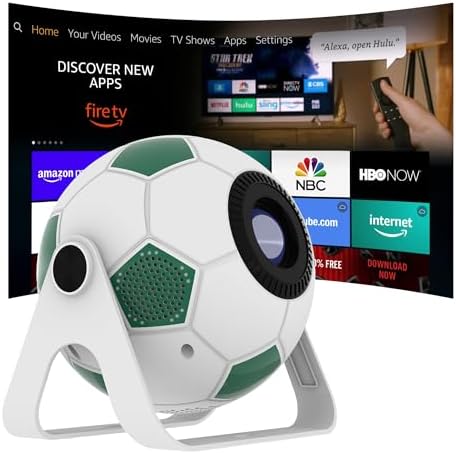 1080P Projector, 400 Lumens Brightness Indoor Outdoor Portable Projector, Cinema Quality Viewing for Home Entertainment by Unknown