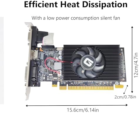 Glorto GeForce GT 210 1024 MB DDR3 Low Profile Graphics Card, PCI Express 1.0 x16, Entry Level GPU for PC, SFF and HTPC (HDMI/DVI/VGA) - Image 4