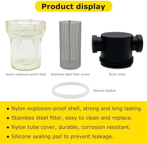 3/4" Female NPT in-Line Strainer with 40 mesh Stainless Steel Filter Screen - Image 4