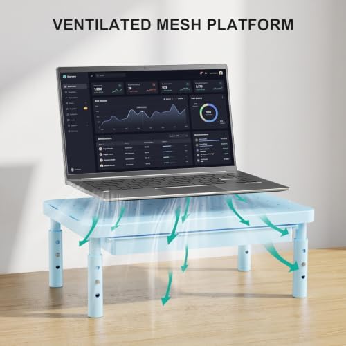 WALI 3 Height Adjustable Computer Monitor Stand with Storage, up to 44 lbs - Image 5