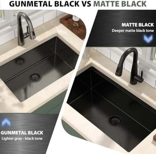 Mocoloo 32 Inch Matte Black Undermount Kitchen Sink Workstation - Image 6