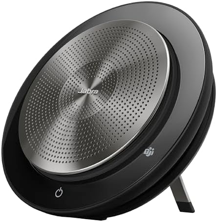 Jabra Speak 750 MS Wireless Bluetooth Speakerphone with Link 370 USB Adapter – Portable Conference Speaker for Holding Meetings Anywhere with Premium Audio - Certified for Microsoft Teams by Jabra