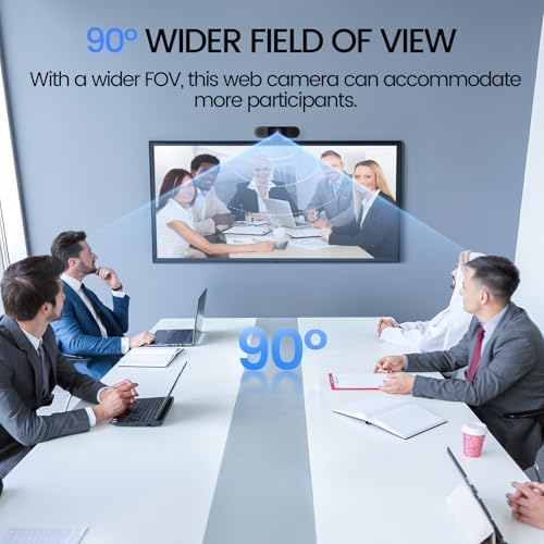 EMEET C960 1080P Webcam with Microphone, 2 Mics, 90° FOV, Computer Camera - Image 4