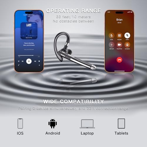 Wireless Handsfree Headse,100Hrs Bluetooth - Image 4