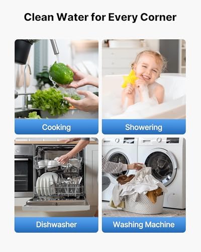 VEVOR Whole House Water Filter System, 3-Stage | Sediment, PHO, CTO | 4.5" x 20" Home Water Purifier Filter Reduce Chlorine, Bad Taste, Odor, Rust, Prevent Scale and Corrosion - Image 6