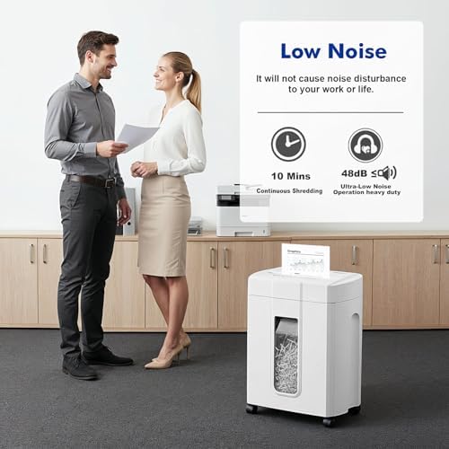 Wingwise Ultra Low Noise 48dB Paper Shredder for Home Office - Image 2