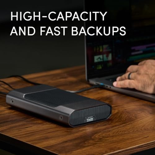 SanDisk Professional 26TB G-Drive Enterprise-Class External Desktop Hard Drive - 7200RPM Ultrastar HDD Inside, USB-C (10Gbps), USB 3.2 Gen 2, Mac Ready - SDPHF1A-026T-NBAAD - Image 3