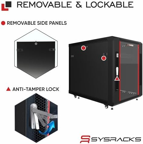 15U Server Rack Cabinet 35" Deep, Deployment-Ready Network Rack Enclosure with PDU, Fan & Shelf, Rolling IT Cabinet for Installers, AV Systems & Infrastructure - Image 5
