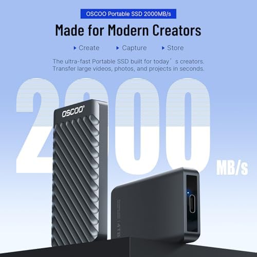 1TB External Hard Drive, Up to 2100MB/s, USB 3.2 Gen 2 External SSD - Image 2