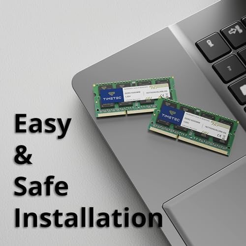 Timetec 4GB DDR3L / DDR3 1600MHz PC3L-12800 / PC3-12800 Non-ECC Unbuffered 1.35V / 1.5V CL11 2Rx8 Dual Rank 204 Pin SODIMM Laptop Notebook PC Computer Memory RAM Module Upgrade (4GB) - Image 4