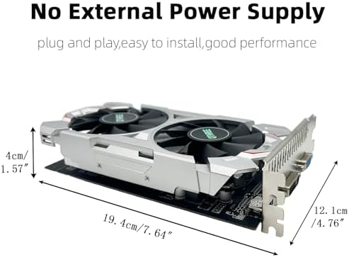 QTHREE GeForce GTX 750 Ti 4GB Graphics Card,GDDR5,128bit,HDMI,DVI,VGA,Video Card for PC Working,Computer GPU,PCI Express x16,Dual Fans,DirectX 12 - Image 4