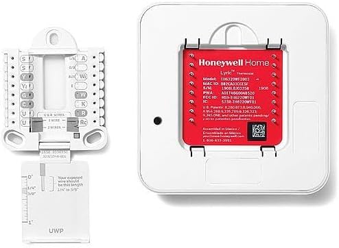 Honeywell TH6220WF2006/U Lyric T6 Pro Wi-Fi Programmable Thermostat with Stages Up to 2 Heat/1 Cool Heat Pump or 2 Heat/2 Cool Conventional - Image 3