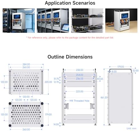 Waveshare HomeRack 8U Server Cabinet Basic Kit, 10inch Desktop All Aluminum Alloy Rack, High Compatibility - Image 6