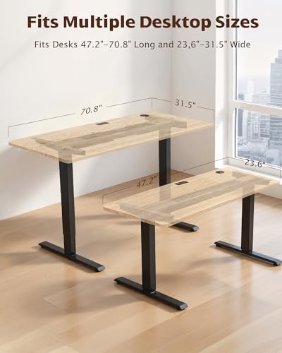 TOPSKY Dual Motor Standing Desk Frame, 225 lbs Capacity, Black - Image 2