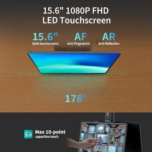 KanDao Meeting Ultra All-in-One Conference System, Ultimate 4k HDR 360° AI Smart Zooming Web-Conferencing Solution, 15.6" Touchscreen, Build-in System, Meeting Room Conference Center - Image 4