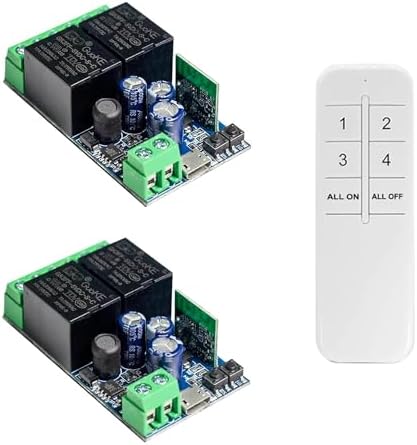 Ewelink WiFi Wireless Smart Relay Module USB 5v 2 Channel Momentary Toggle Latching 7V-48V Remote Switch Transmitter for Access Control, Garage Door,Home Automation, Compatible with Alexa Google Home by RODOT%7CDIYYOURSMARTLIFE