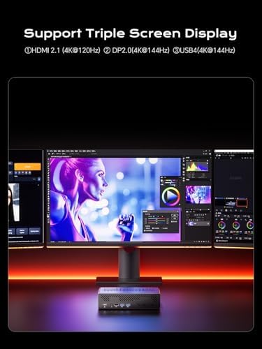 MINISFORUM MS-A1 Mini Workstation AMD Ryzen 9 9950X(16C/32T, up to 5.7GHz) Barebone Without Storage/SSD Mini PC, HDMI/DP/USB-C Triple Outputs, 2x2.5G LAN Port, 4X PCIe SSD Slot, AMD Radeon Graphics - Image 5
