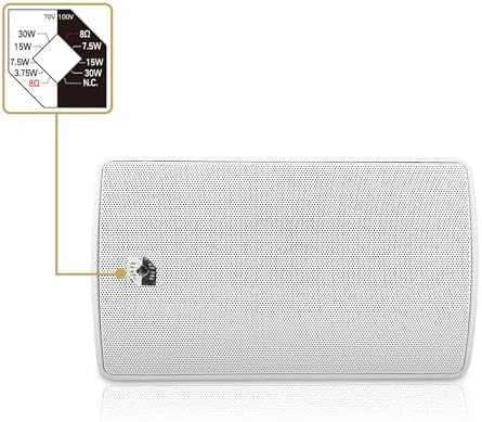 Sound Town Commercial Restaurant Bluetooth Amplifier + Surface-Mount Speaker Set, with One 6-Zone 70V/100V Amplifier with Bluetooth, 12 x 6.5-Inch Surface-Mount Speakers, White (PAC360X12TV6W) - Image 5