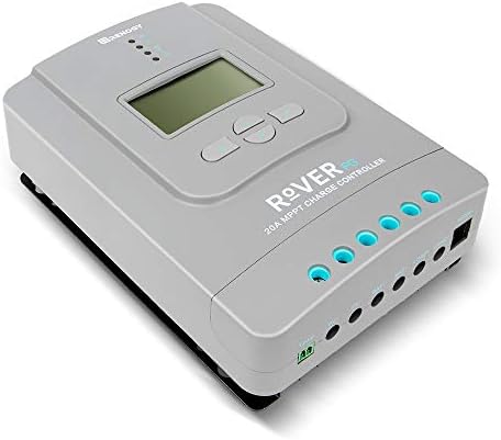 Renogy Rover 20 Amp 12V/24V MPPT Common Positive Solar Charge Controller Regulator Compatible with Lithium Sealed, Gel, Flooded Batteries and Bluetooth Module by RenogySolar