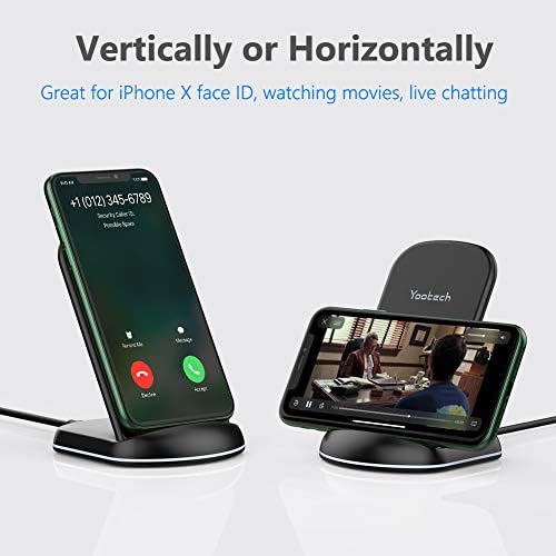 Yootech [2 Pack] Wireless Charger,10W Max Wireless Charging Stand - Image 4