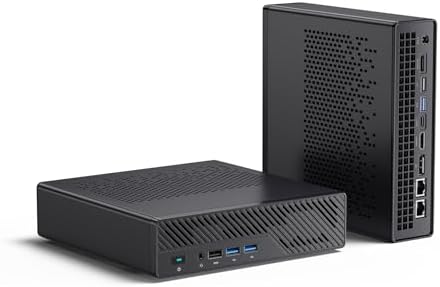 MINISFORUM MS-A1 Mini Workstation AMD Ryzen 9 9950X(16C/32T, up to 5.7GHz) Barebone Without Storage/SSD Mini PC, HDMI/DP/USB-C Triple Outputs, 2x2.5G LAN Port, 4X PCIe SSD Slot, AMD Radeon Graphics by MINISFORUM