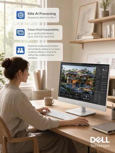 Dell 27" All in One Desktop Computer Intel Ultra 7 355 32GB 1TB Copilot PC - Image 2